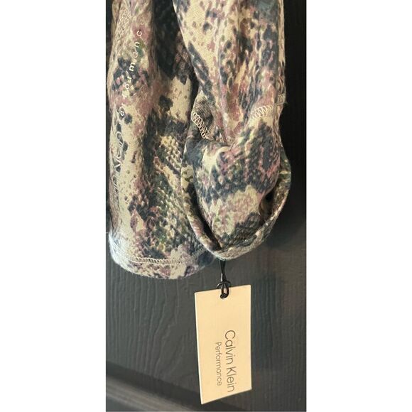 Calvin Klein Performance Womens Plus Print Fitness Hoodie - Picture 4 of 5